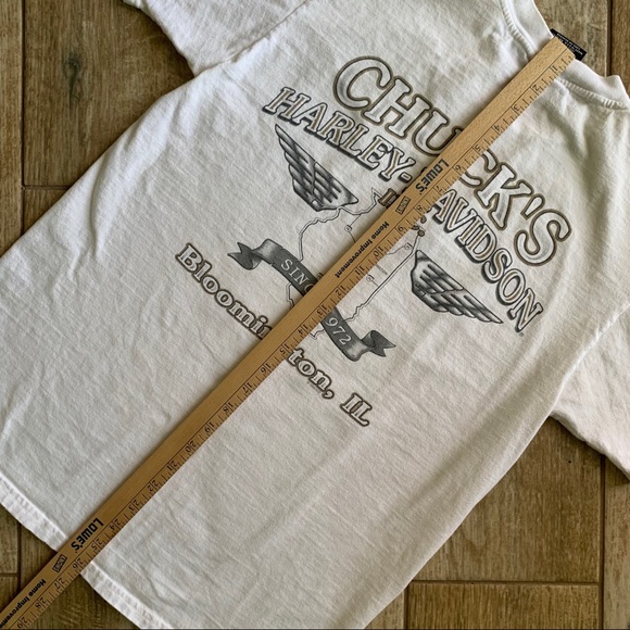 Vintage 90s Harley-Davidson embroidered flag tee - Picture 8 of 10
